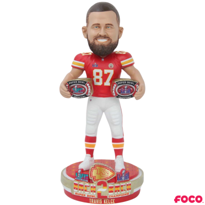 Kansas City Chiefs Super Bowl LVIII 58 Champions Bobbleheads