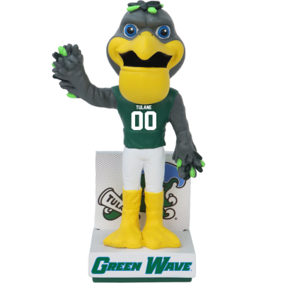 Riptide the Pelican Tulane Green Wave Mascot Bobblehead
