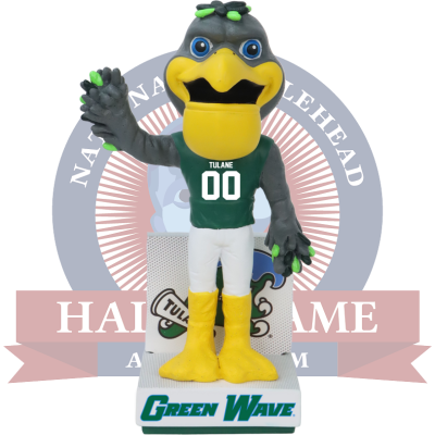 Riptide the Pelican Tulane Green Wave Mascot Bobblehead