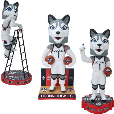 UConn Huskies 2024 NCAA Men's Basketball National Champions Bobbleheads