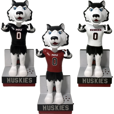 Victor E. Huskie Northern Illinois Huskies Fight Song Mascot Bobbleheads