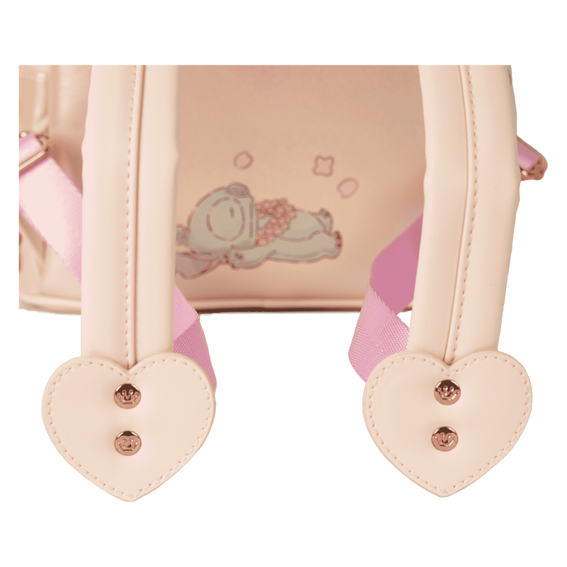 Loungefly Stitch & Angel Cherry Blossom Heart Mini Backpack