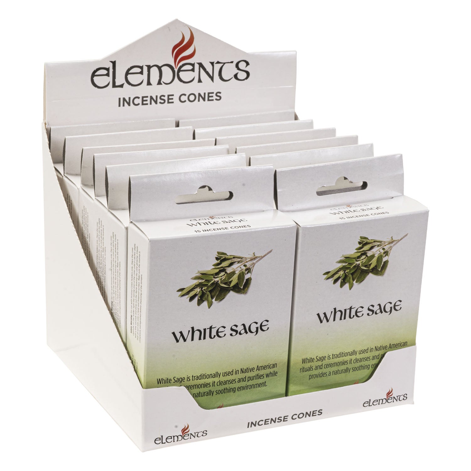 White Sage Incense Cones Pack of 15