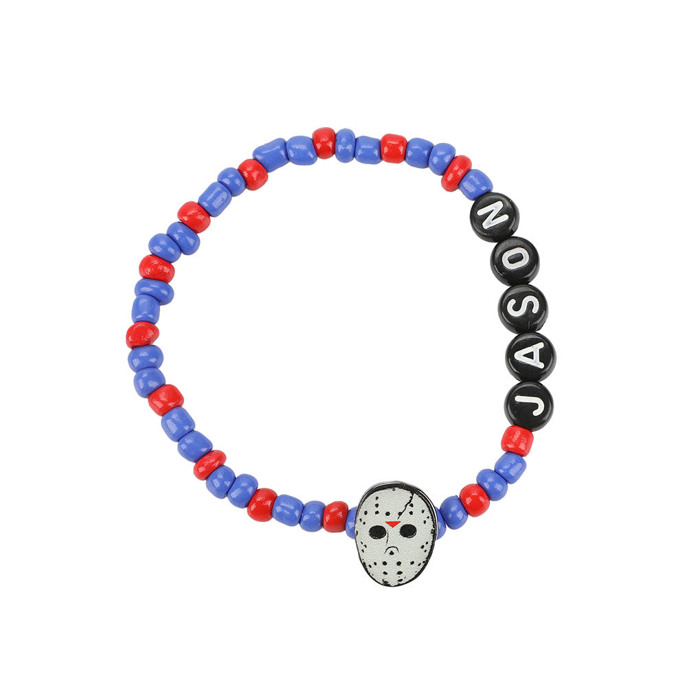 Warner Bros. Horror Character Icons 5-piece Tradesies Stretchy Bracelet Set