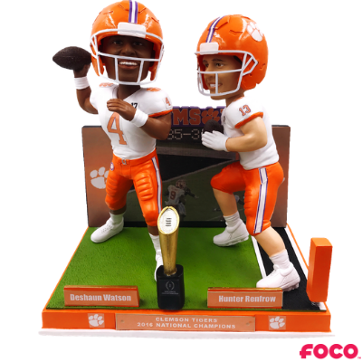 Deshaun Watson to Hunter Renfrow Clemson Tigers National Championship Game Bobblehead