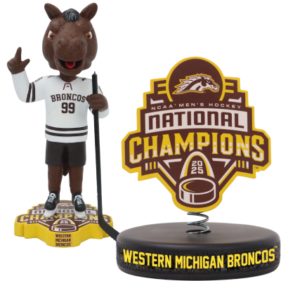 Western Michigan Broncos 2025 NCAA Men's Hockey National Champions Bobbleheads (Presale)