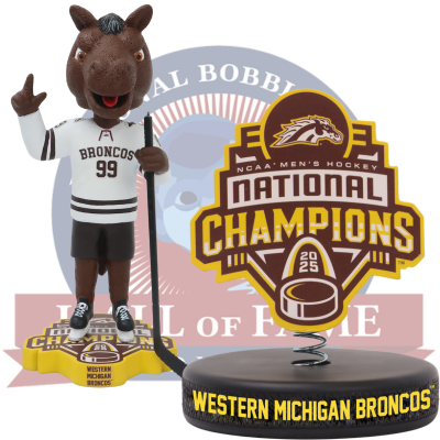 Western Michigan Broncos 2025 NCAA Men's Hockey National Champions Bobbleheads (Presale)