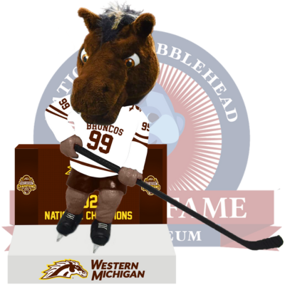 Western Michigan Broncos 2025 NCAA Men's Hockey National Champions Scoreboard Bobblehead (Presale)