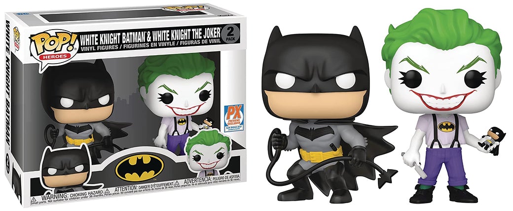 White Knight Batman & White Knight The Joker 2-pk - Previews Exclusive /30,000 made