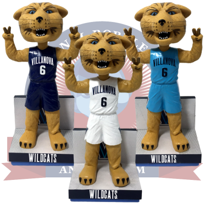 Will D. Cat Villanova Wildcats Mascot Bobbleheads
