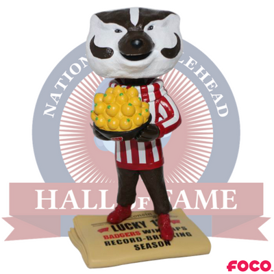 Bucky Badger Wisconsin Badgers Mascot Record Breaking Season Bobblehead