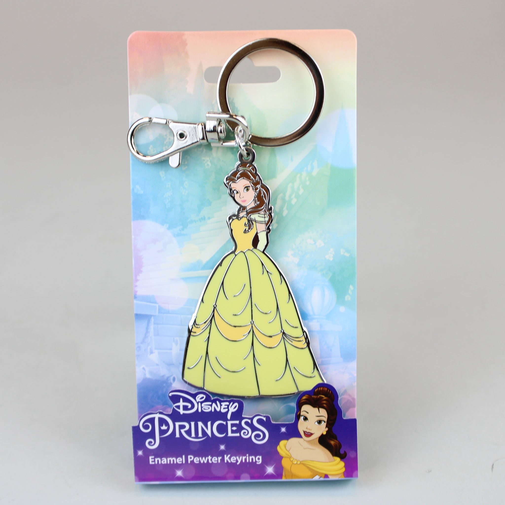 Beauty and the Beast Belle Pewter Keychain