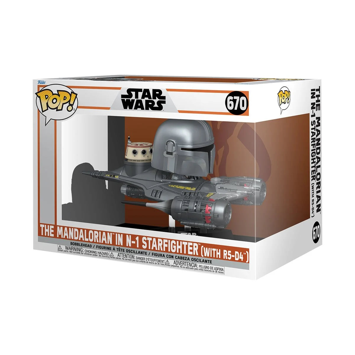 Star Wars: The Mandalorian in N-1 Starfighter (with R5-D4) Funko Pop! Ride #670