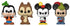 Out-Of-Box Bitty Pop! Goofy, Chip, Minnie Mouse & Brave Little Tailor (Series 4) 4-Pack w/ Shelf