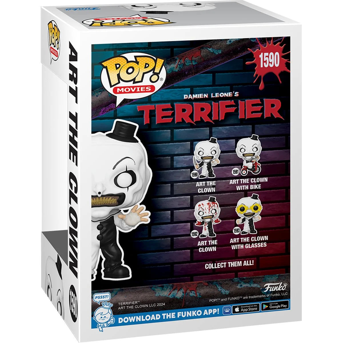 Terrifier Art the Clown By Funko Pop! With Pop Protector!