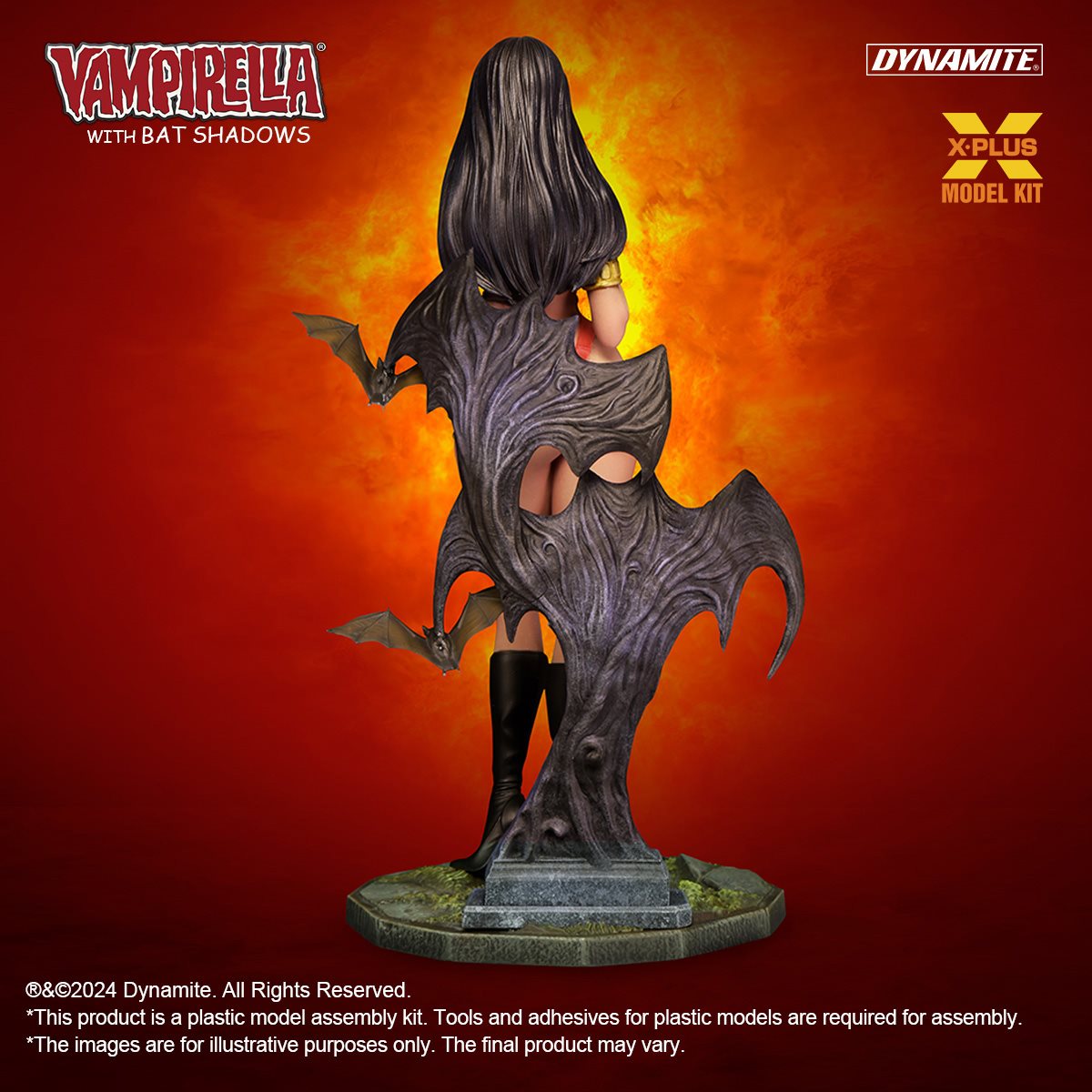 Vampirella with Bat Shadows 1:8 Scale Model Kit