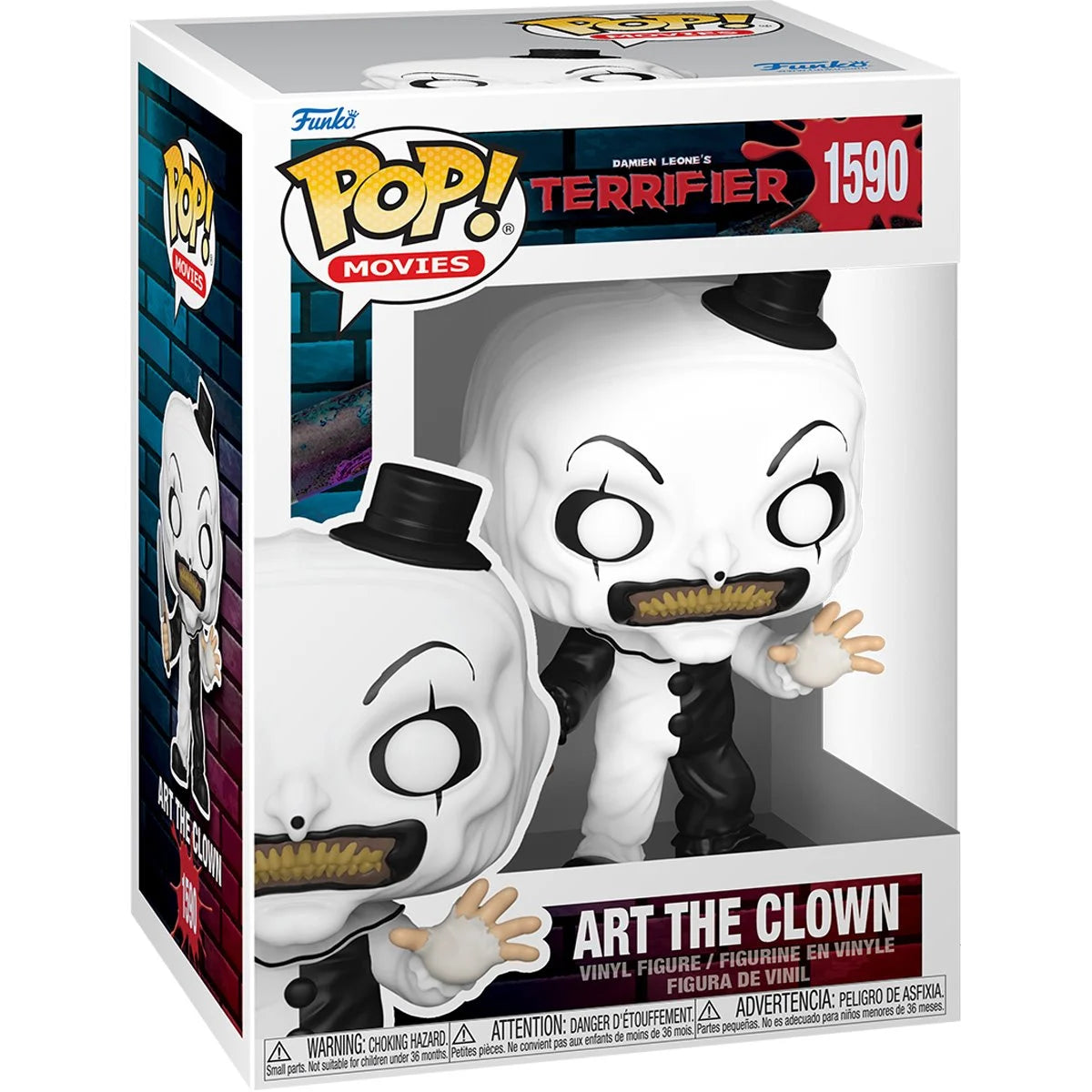 Terrifier Art the Clown By Funko Pop! With Pop Protector!