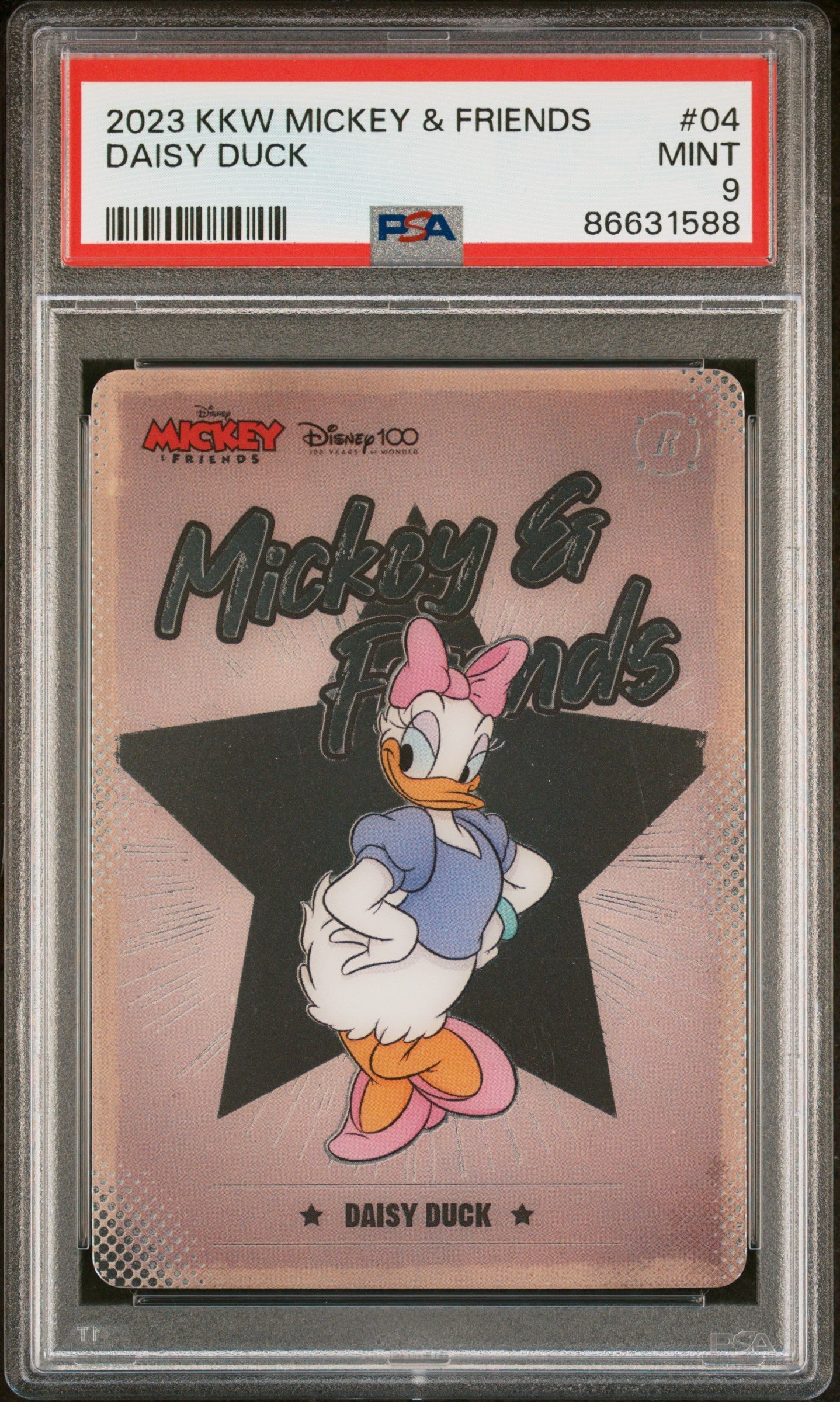 2023 KAKAWOW HOTBOX MICKEY & FRIENDS CHEERFUL TIMES DAISY DUCK 4 PSA 9