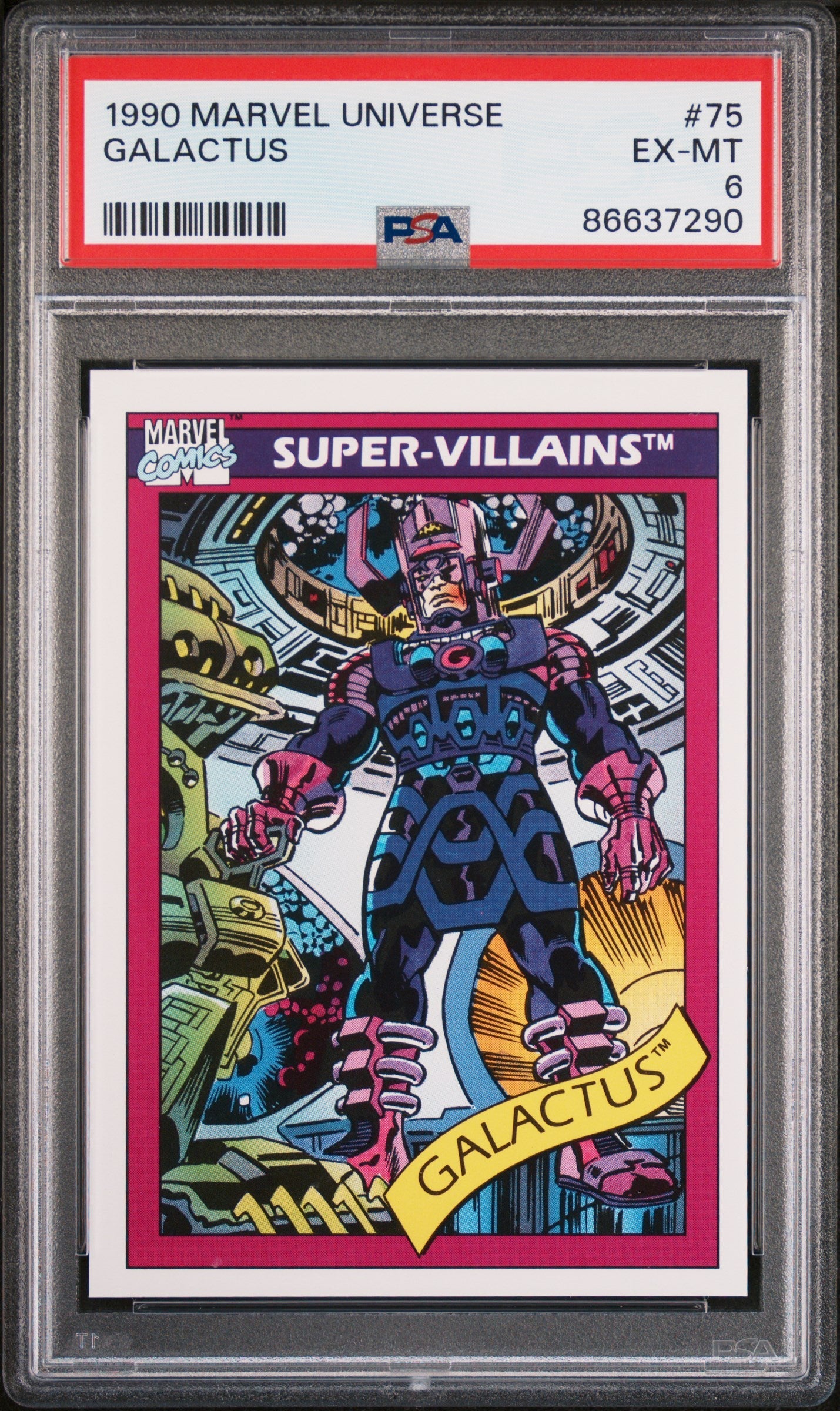1990 MARVEL UNIVERSE GALACTUS  #75 - PSA 6
