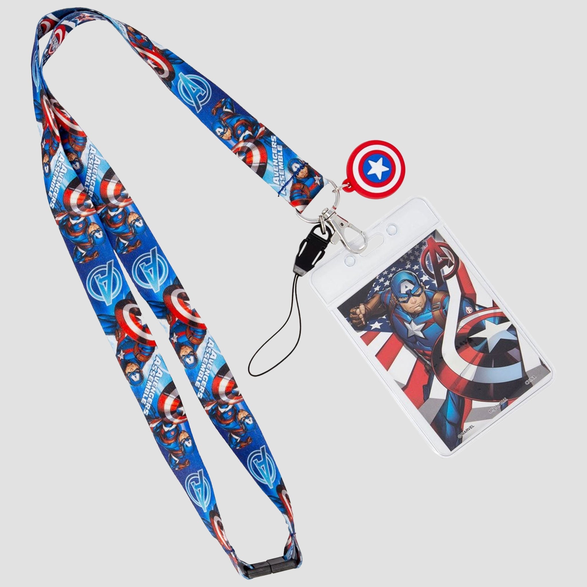 Captain America (Marvel) Avengers Double-Sided Breakaway Lanyard