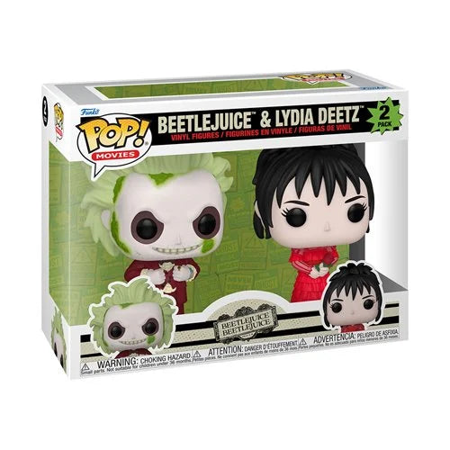 2-Pack Beetlejuice 2 Featuring Beetlejuice & Lydia Deetz By Funko Pop!