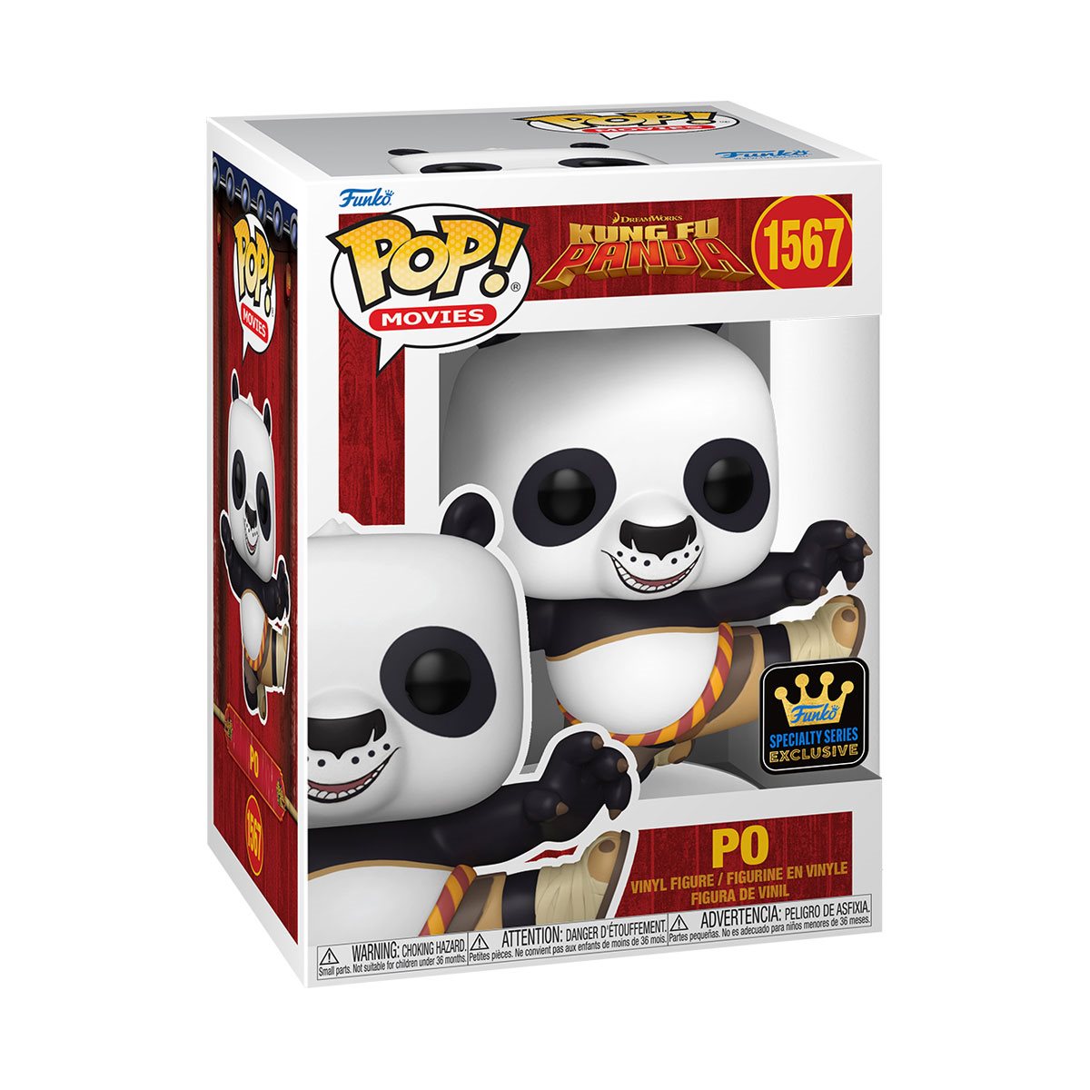 Kung Fu Panda DreamWork's 30th Anniversary Po Funko Pop! Vinyl Figure #1567 - Specialty Series Chance of Chase