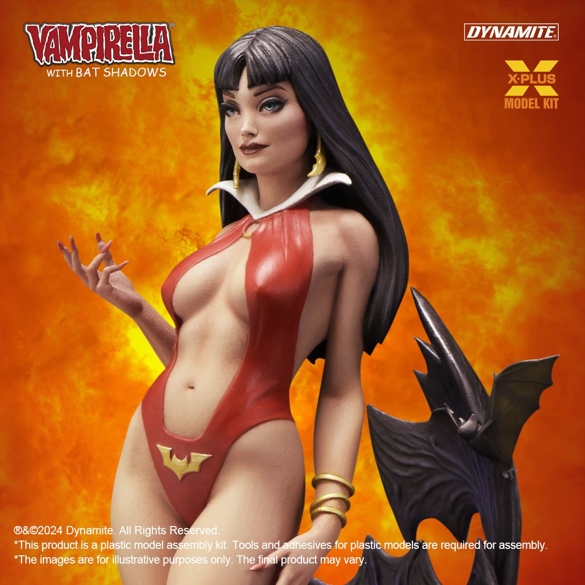 Vampirella with Bat Shadows 1:8 Scale Model Kit