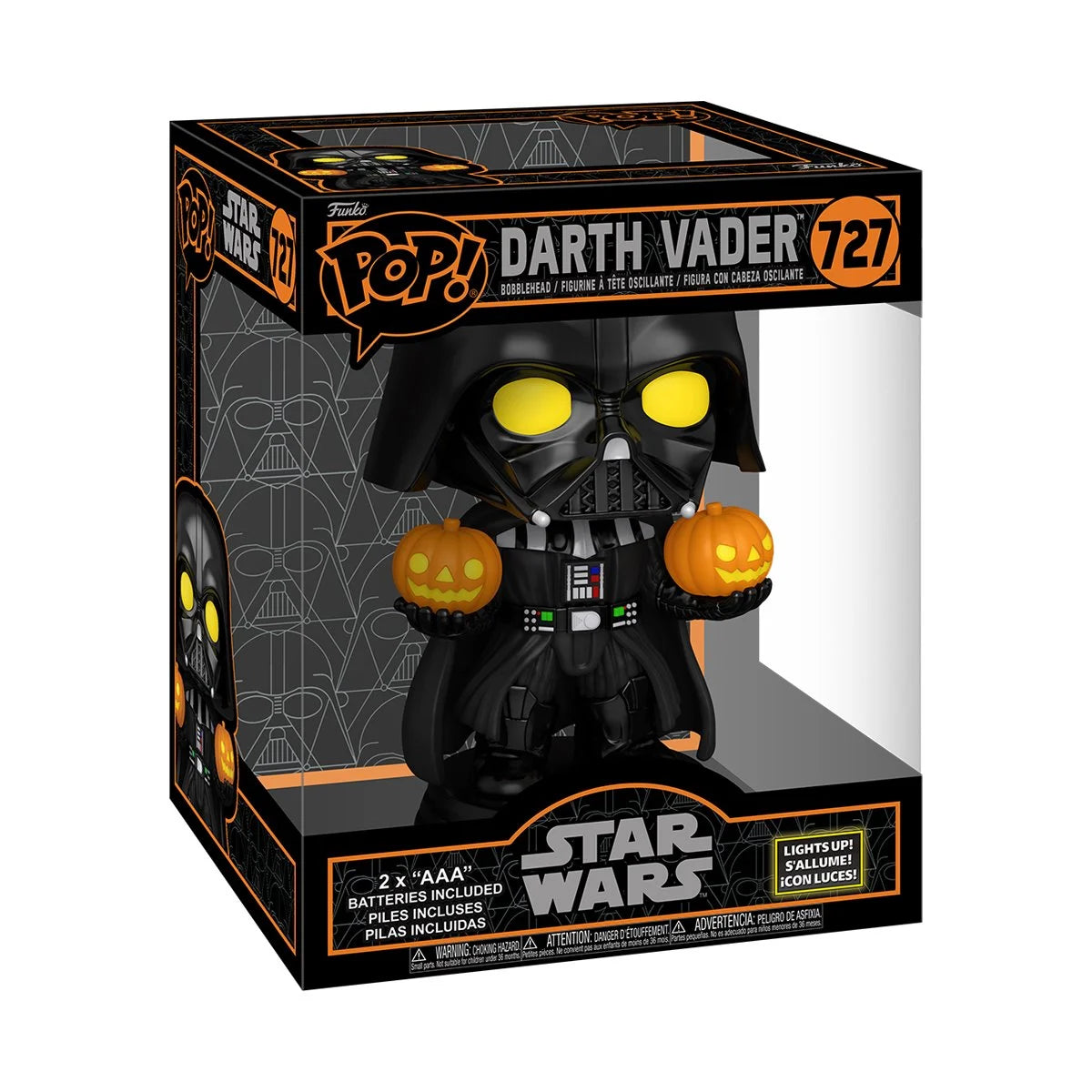 Star Wars Darth Vader Halloween Light-Up Super Funko Pop! Vinyl Figure #727