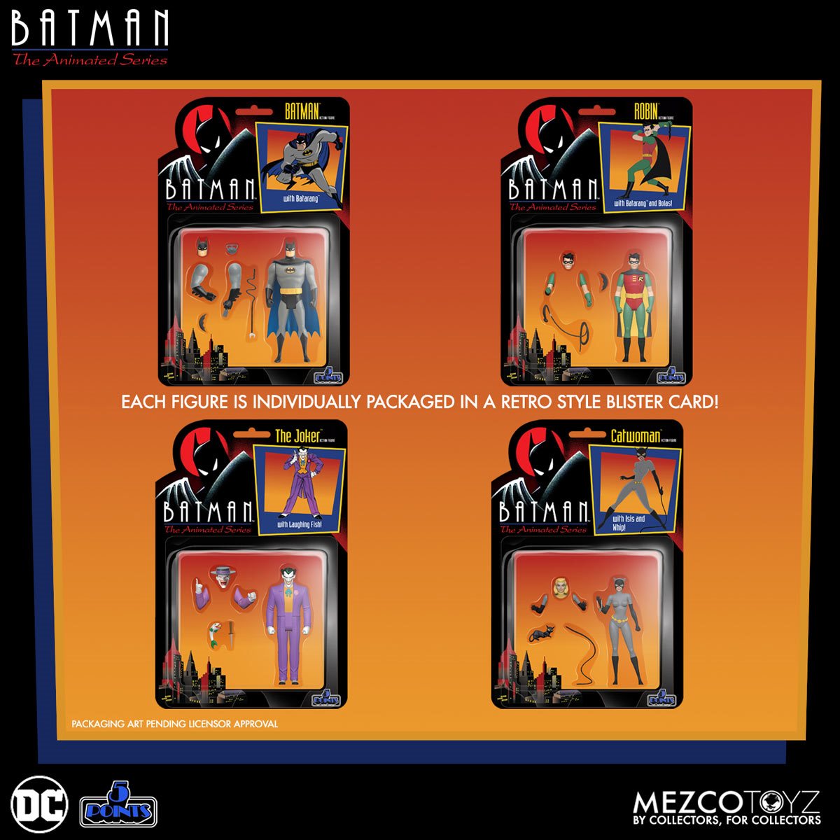 Batman: The Animated Series 5 Points Action Figures 4-Pack