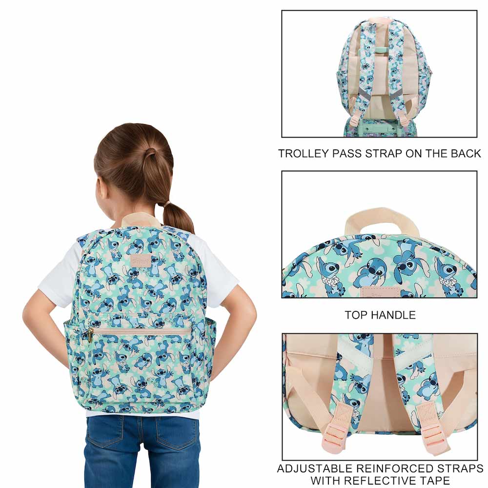 Disney Lilo & Stitch - Stitch with Scrump Blue AOP Print 16.5