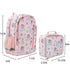 Disney Princess Pink Watercolor AOP 14-inch Youth Backpack & Insulated Lunch Kit Set