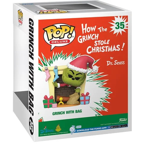 How the Grinch Stole Christmas Grinch with Bag Deluxe by Funko Pop!