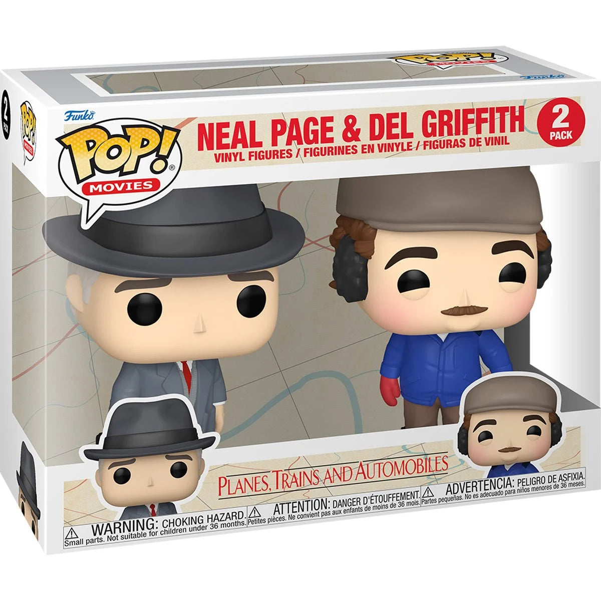 2-Pack Planes, Trains, and Automobiles Neal and Del By Funko Pop!