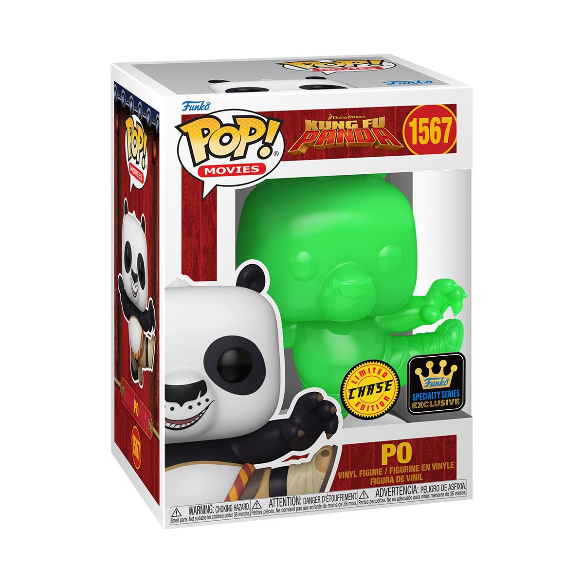 Kung Fu Panda DreamWork's 30th Anniversary Po Funko Pop! Vinyl Figure #1567 - Specialty Series Chance of Chase