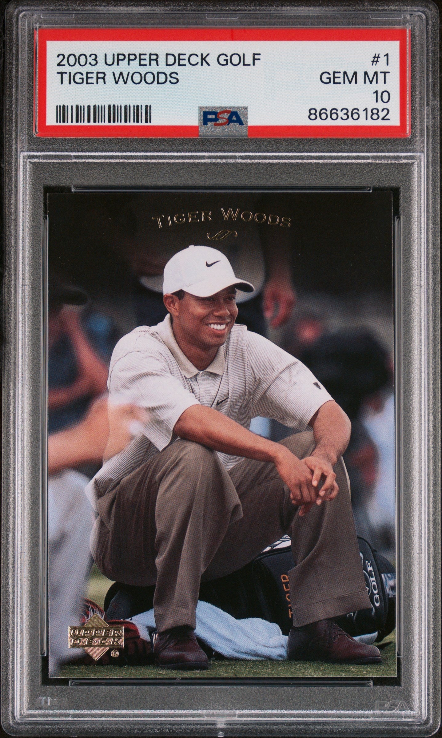 2003 UPPER DECK GOLF TIGER WOODS  #1 - PSA 10