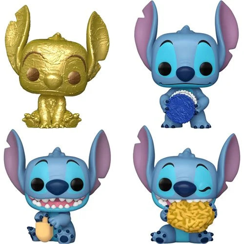 Lilo & Stitch Hanukkah Funko Pocket Pop! Mini-Figure Dreidel 4-Pack Set