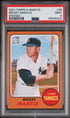 2021 TOPPS X MICKEY MANTLE COLLECTION ORANGE #38 - PSA 9