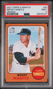 2021 TOPPS X MICKEY MANTLE COLLECTION ORANGE #38 - PSA 9