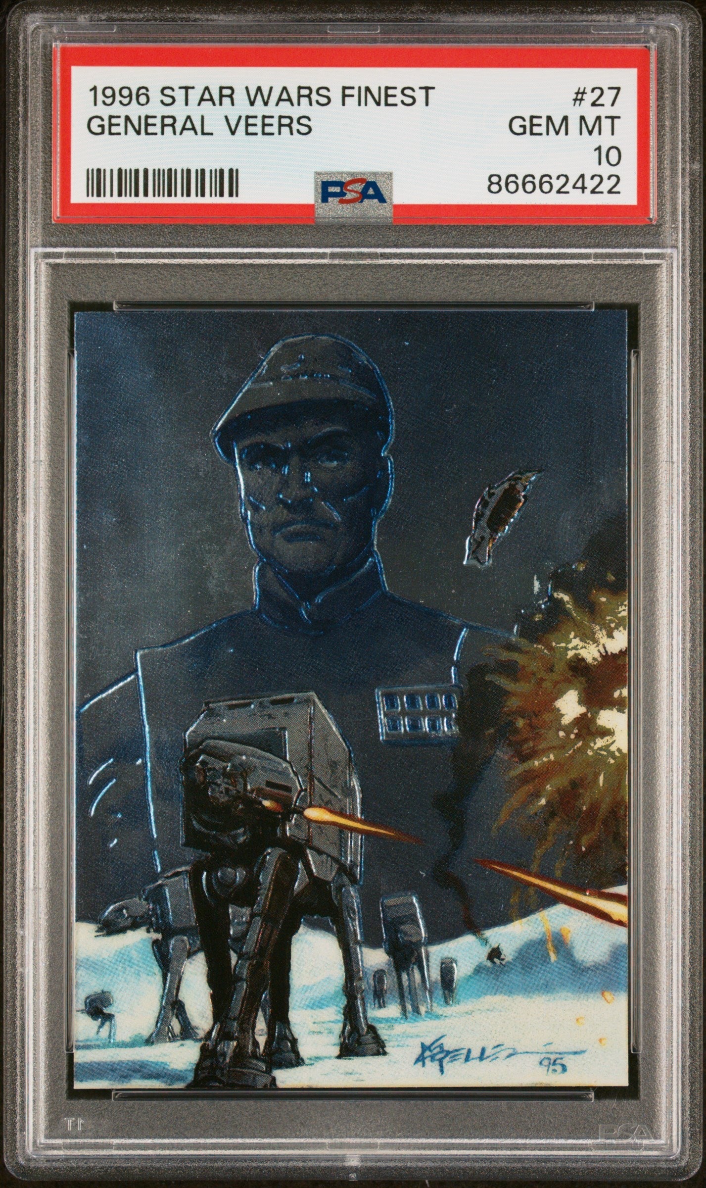 1996 STAR WARS FINEST GENERAL VEERS  #27 - PSA 10