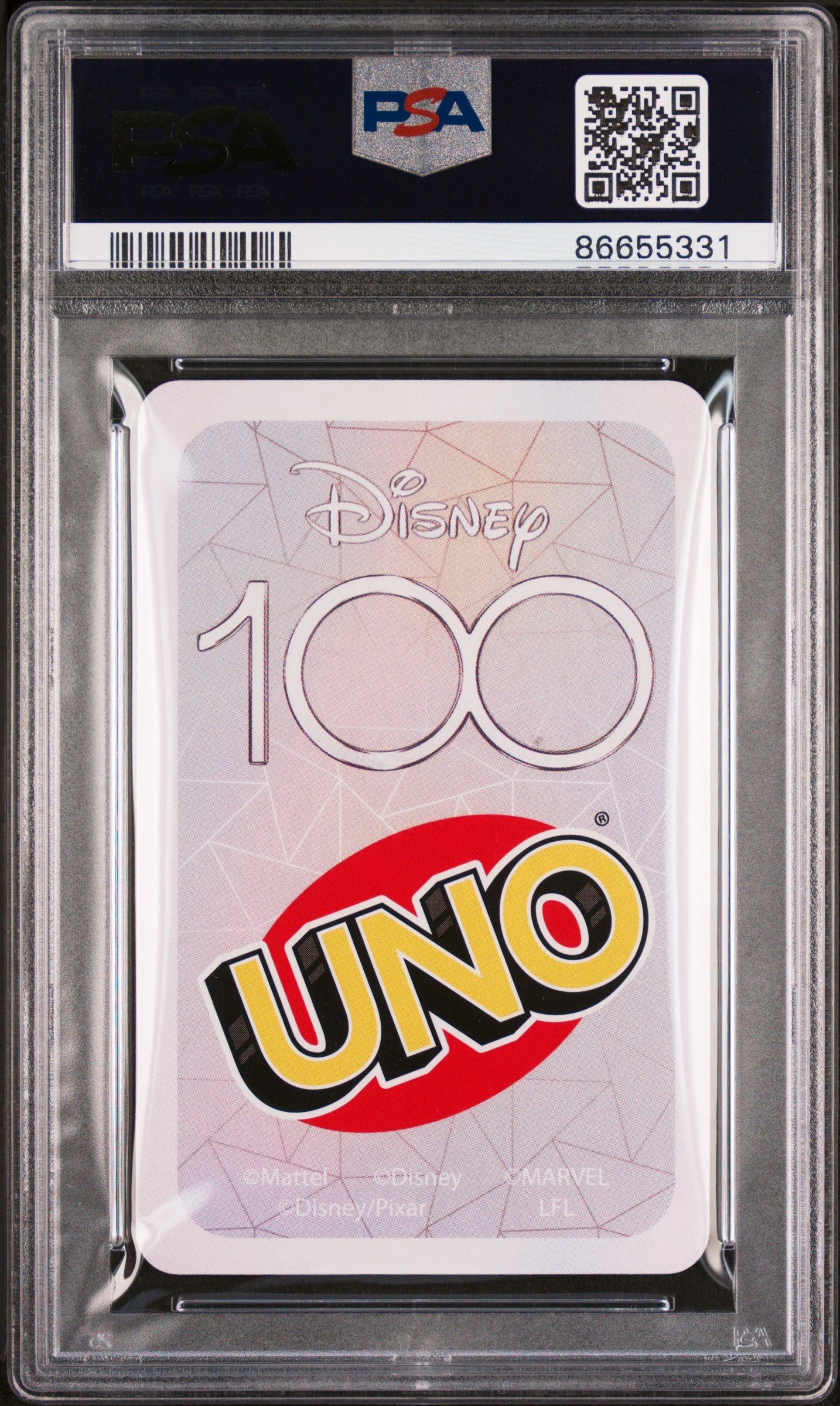 2023 UNO DISNEY 100 WALL E YELLOW REVERSE PSA 9