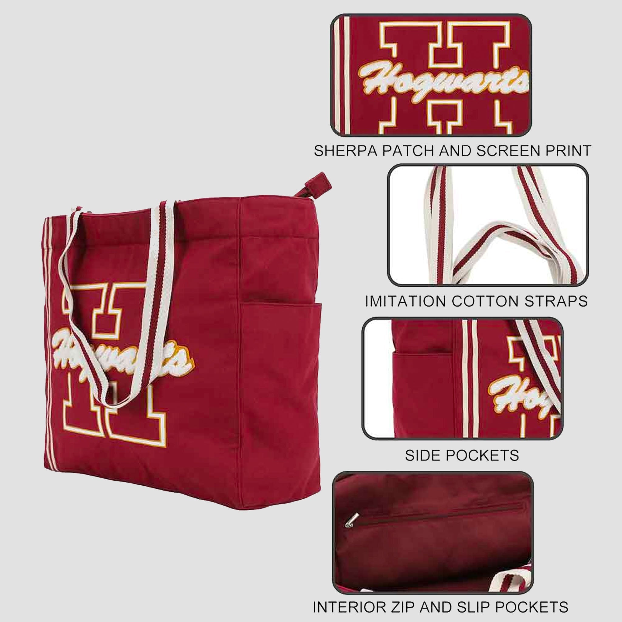 Harry Potter Hogwarts Collegiate Tote Bag