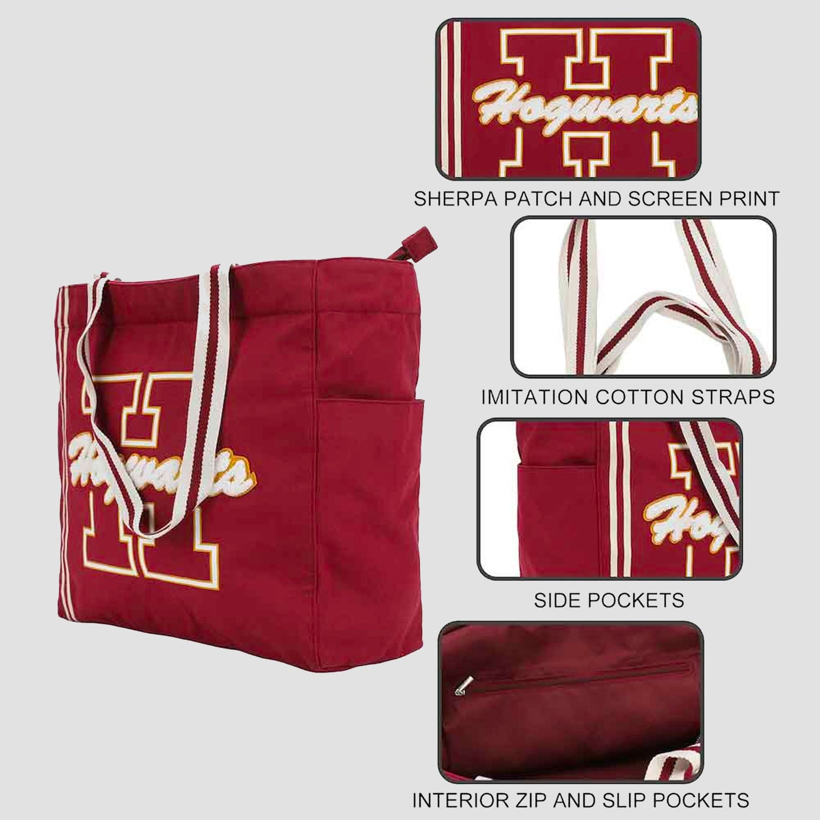 Harry Potter Hogwarts Collegiate Tote Bag