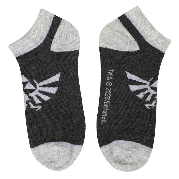 Hyrule Crest (The Legend of Zelda) Ladies Ankle Socks 5 Pair Set