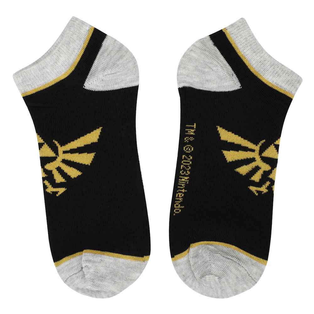 Hyrule Crest (The Legend of Zelda) Ladies Ankle Socks 5 Pair Set