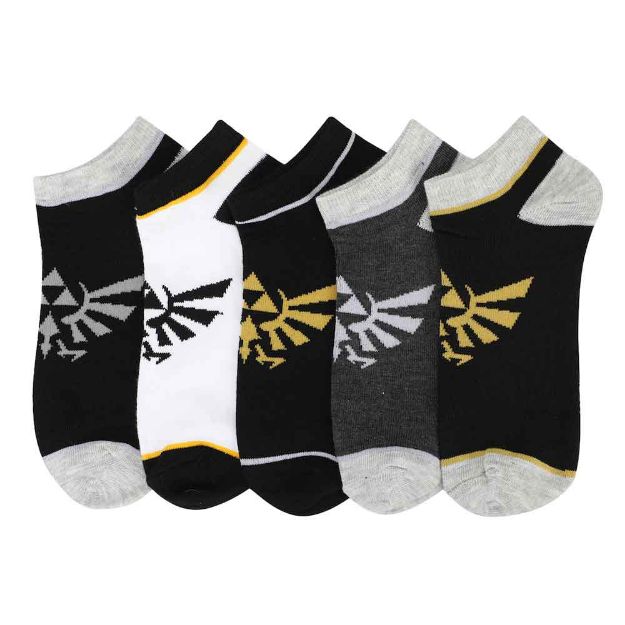 Hyrule Crest (The Legend of Zelda) Ladies Ankle Socks 5 Pair Set