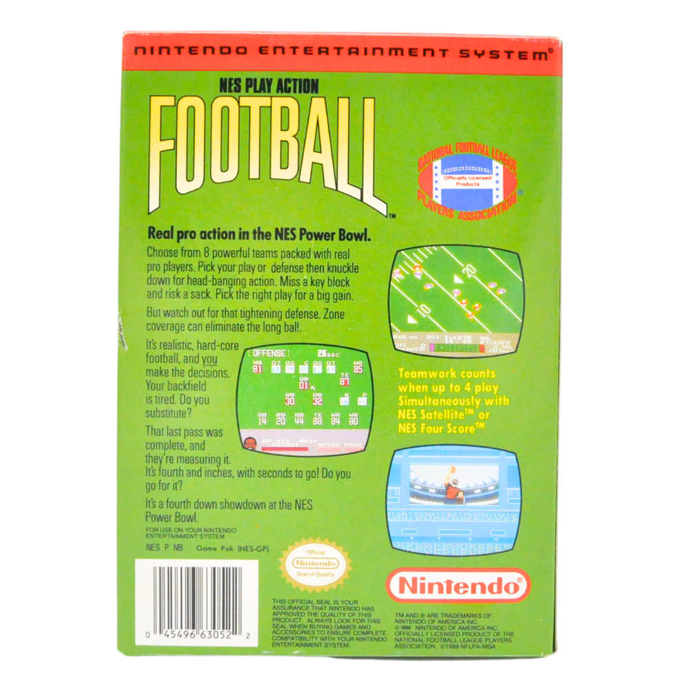NES Cart in Box - NES Play Action Football (No Manual)