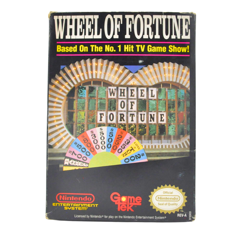 NES Cart Complete in Box - Wheel of Fortune