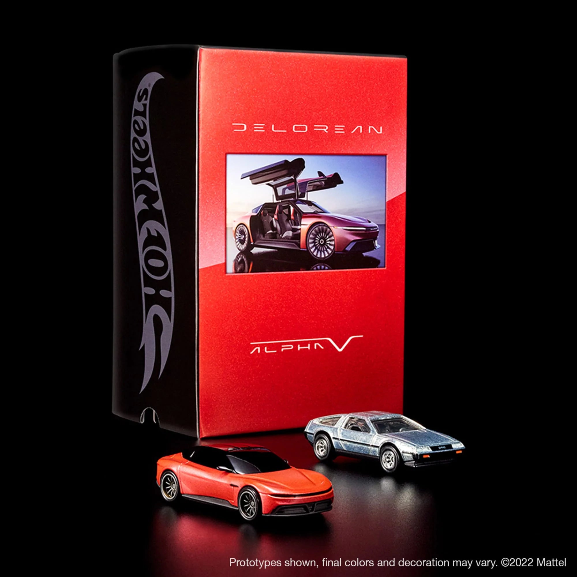 Hot Wheels x DeLorean | DMC-12 & Alpha5 Collector Set