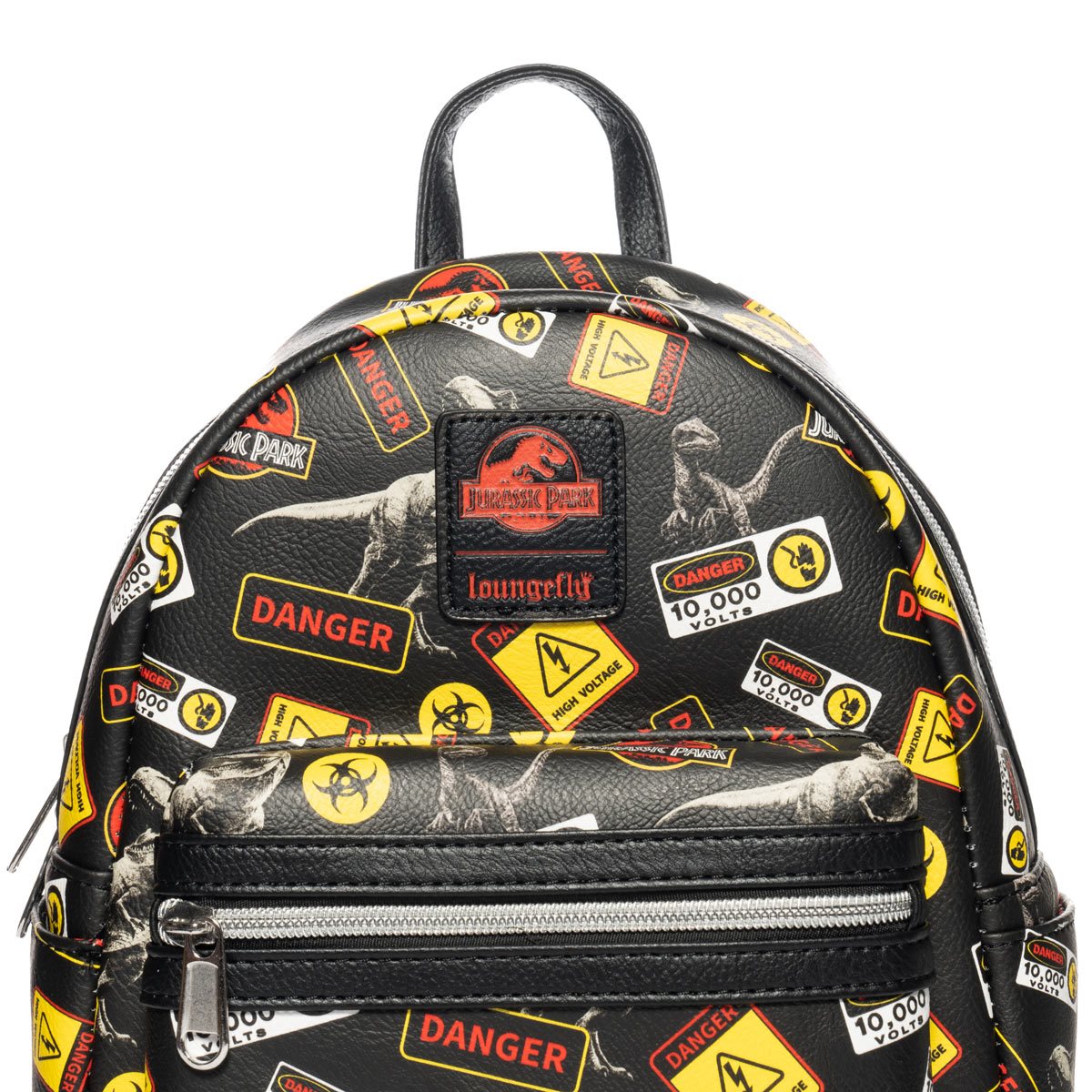 Jurassic Park Warning Signs Mini Backpack by LoungeFly