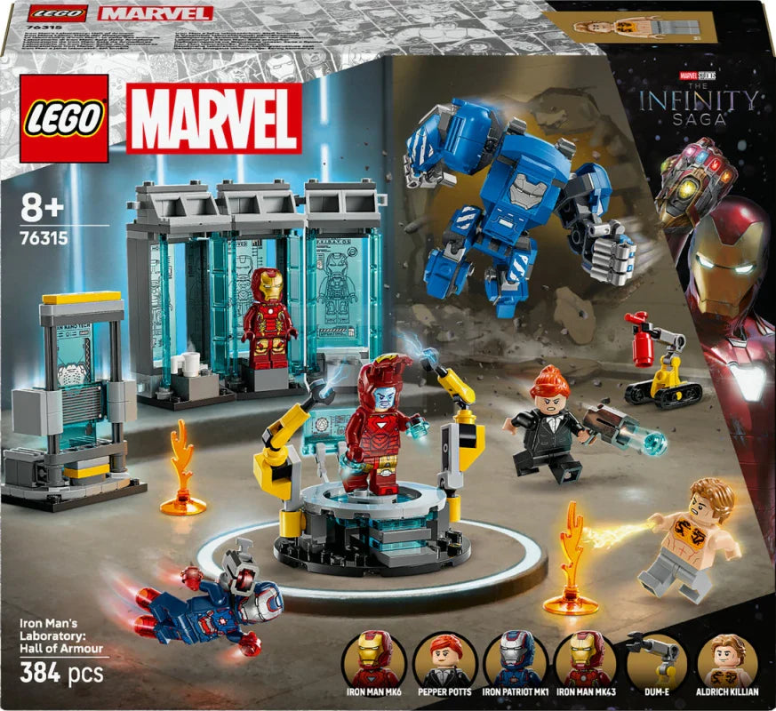 LEGO 76315 Marvel Iron Man's Laboratory: Hall of Armor